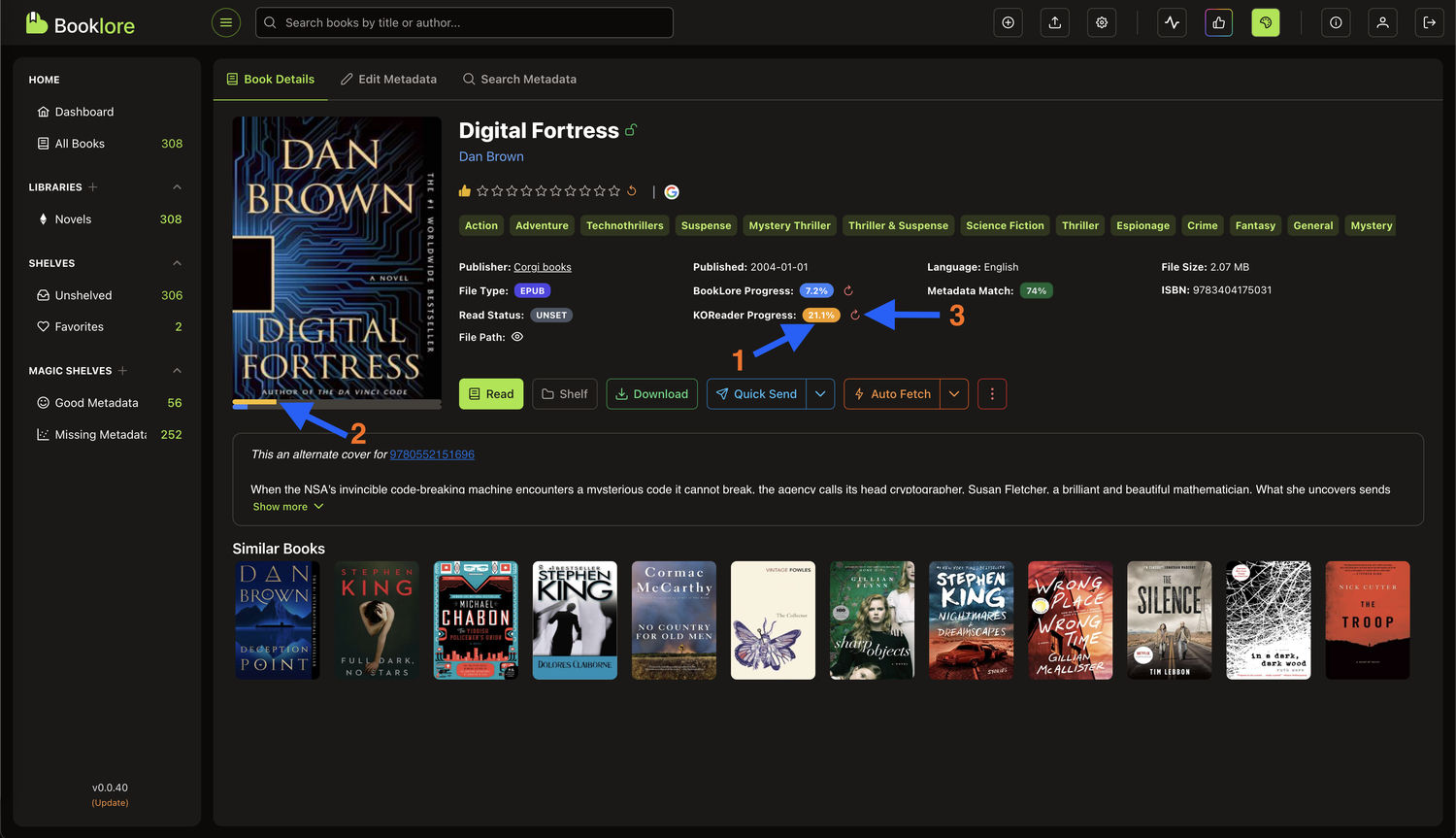 Booklore Synced Progress
