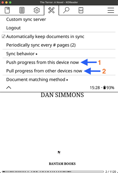 KOReader Push/Pull