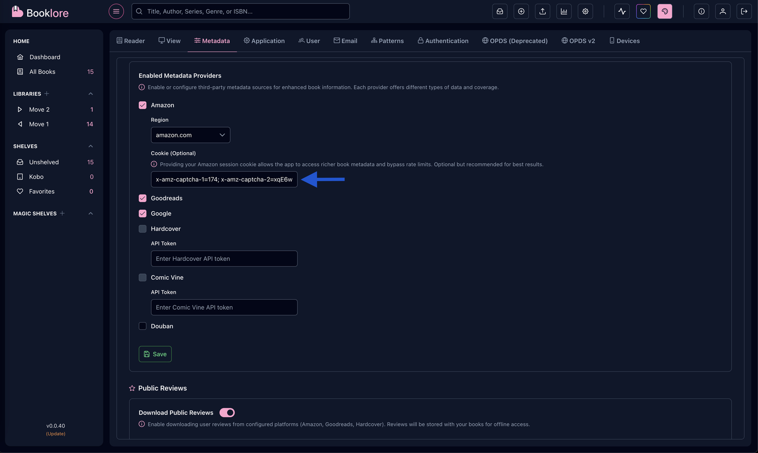 Copying the cookie header value
