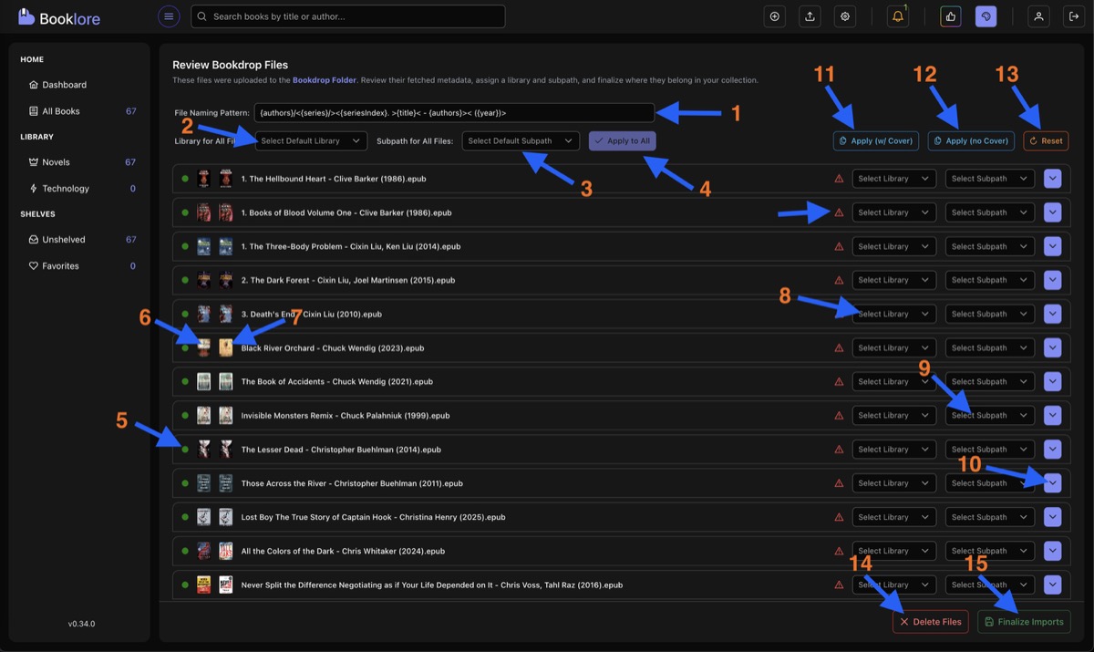 Bookdrop UI Overview