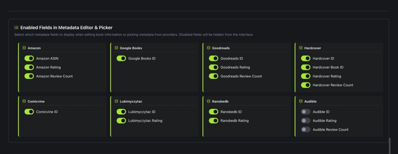 Enabled Fields in Metadata Editor & Picker