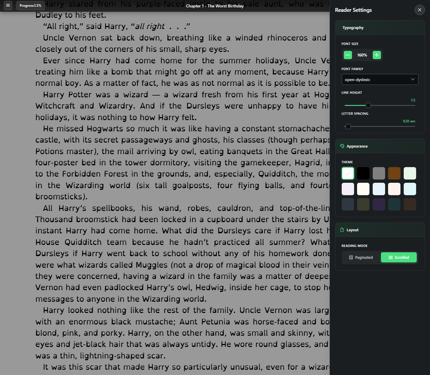 Font Configuration - Global