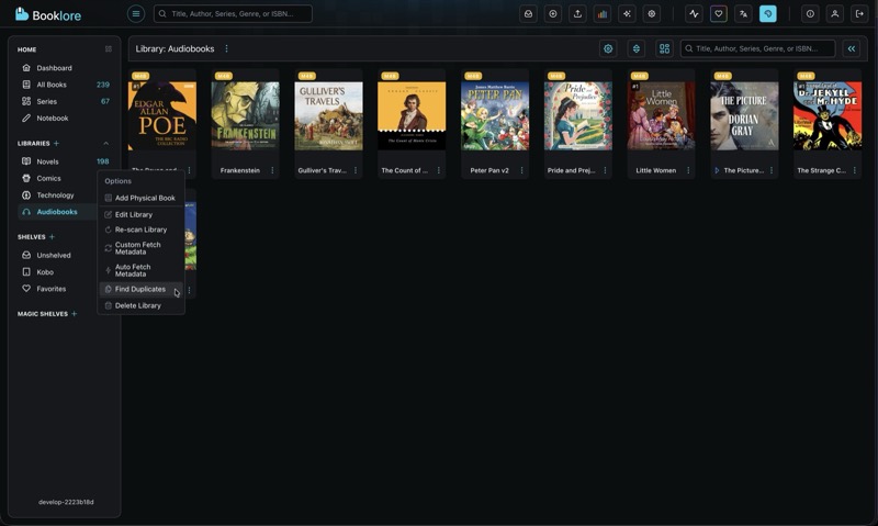 Library Context Menu