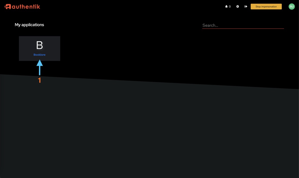 Authentik Login Page