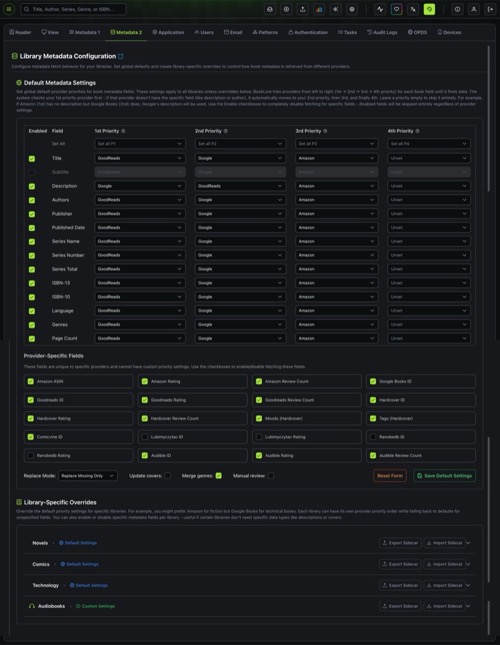 Metadata Configuration