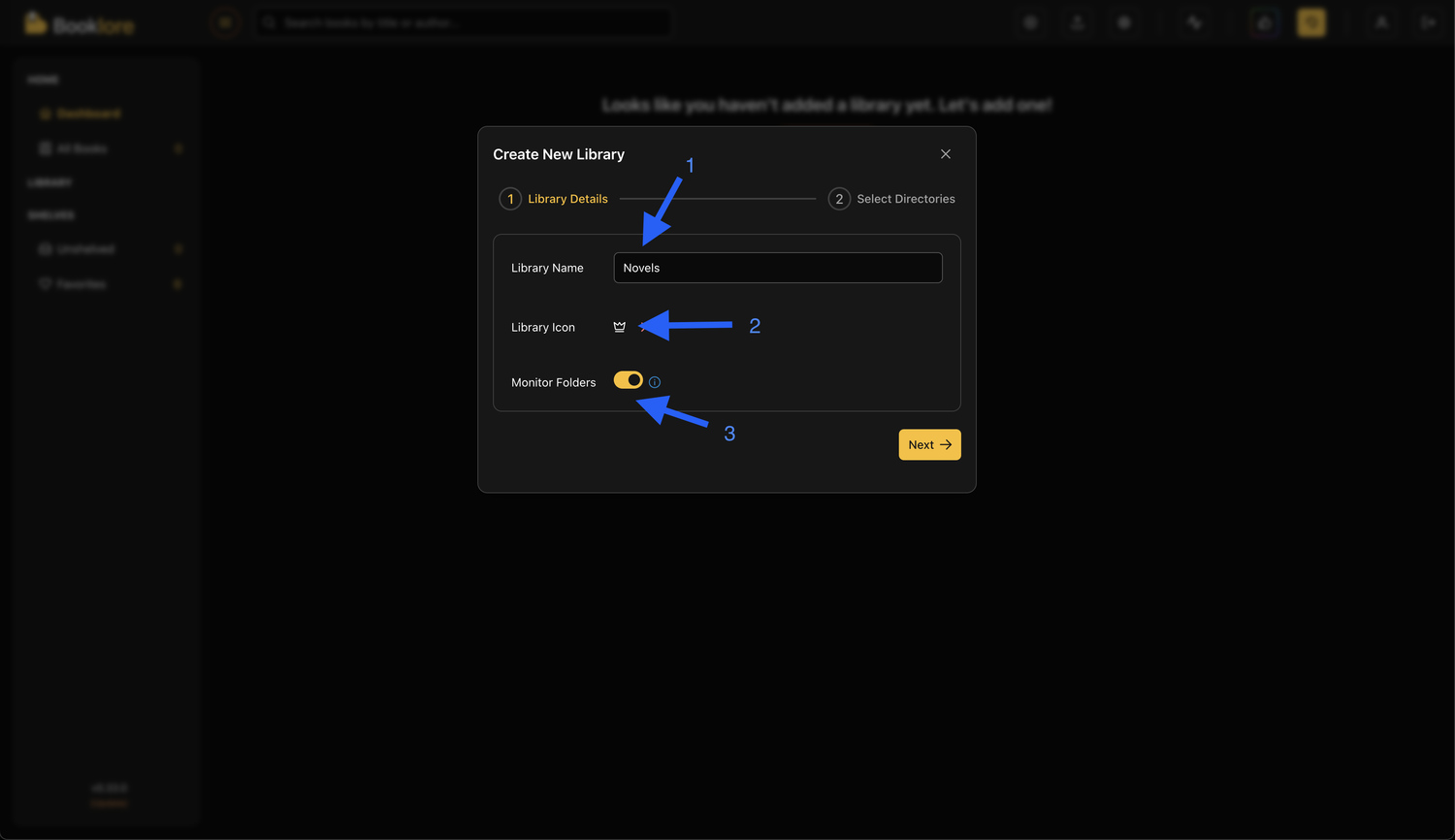Library Details Form