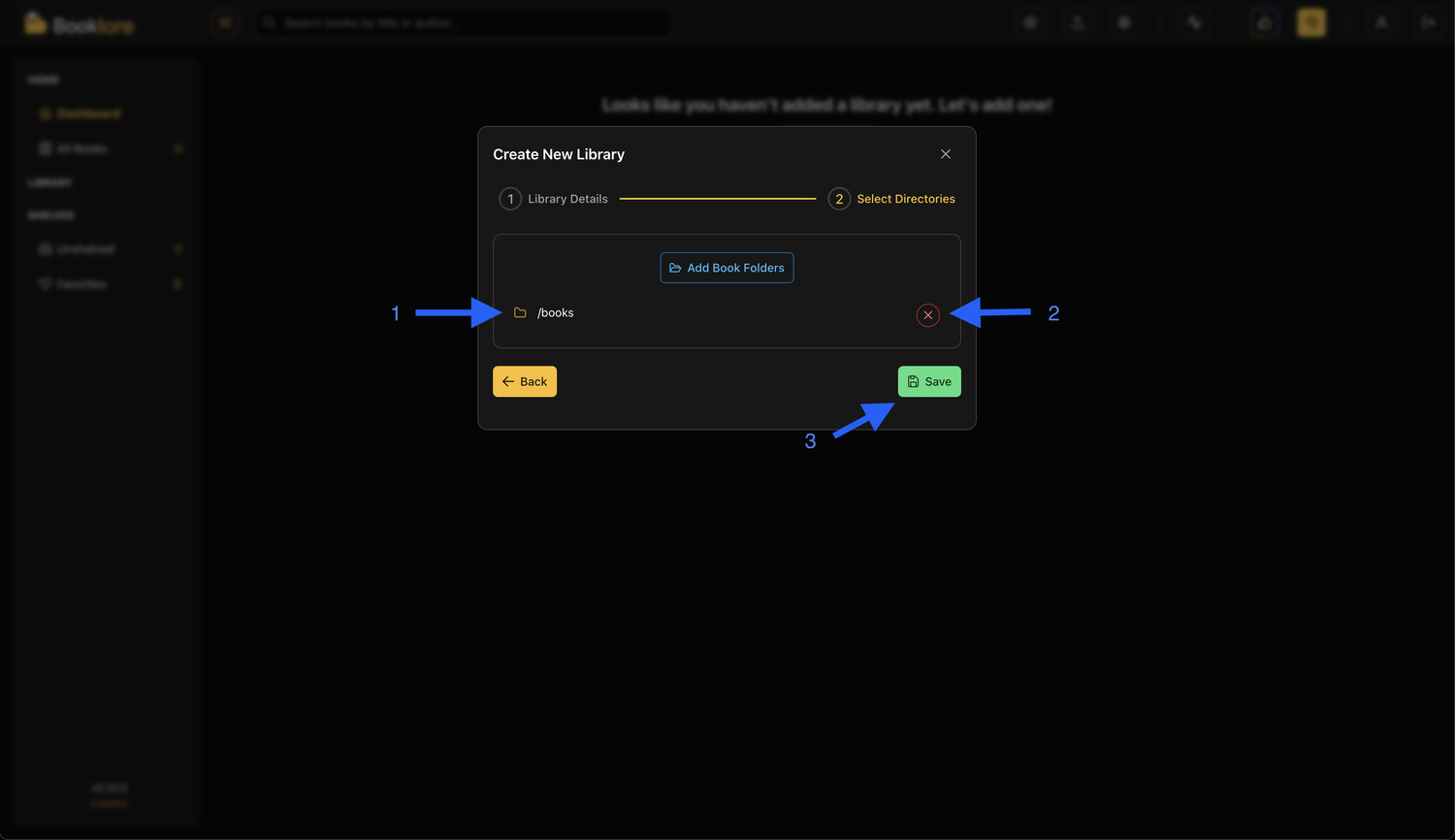 Selected Library Folders